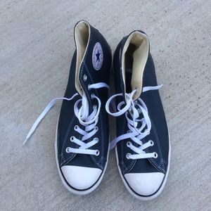 Navy Blue Converse High Tops (Men’s)